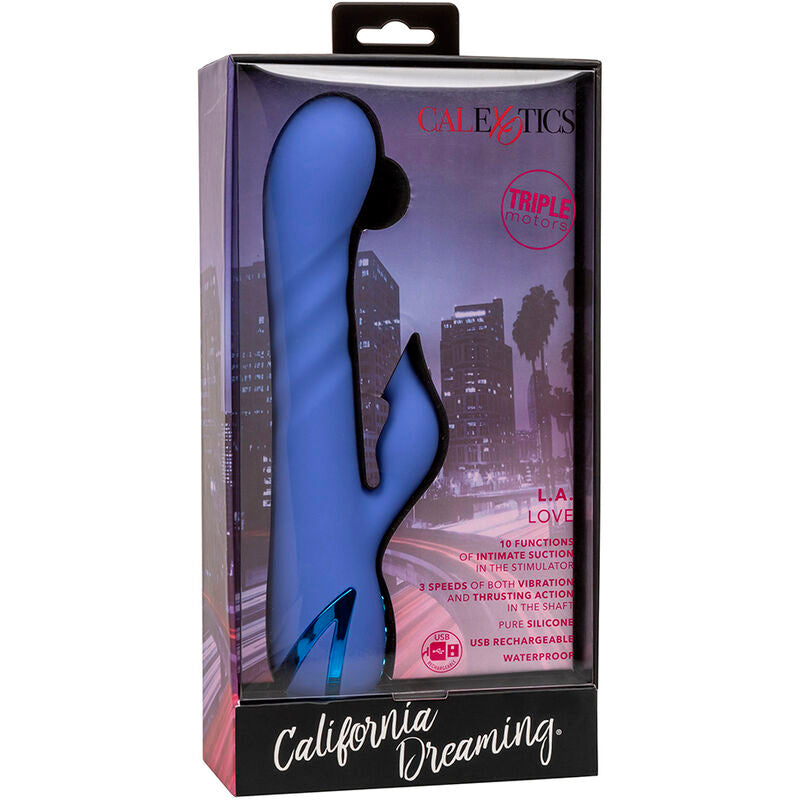 CALEXOTICS - LA LOVE VIBRATEUR & SUCCION BLEU PAR CALIFORNIA DREAMING
