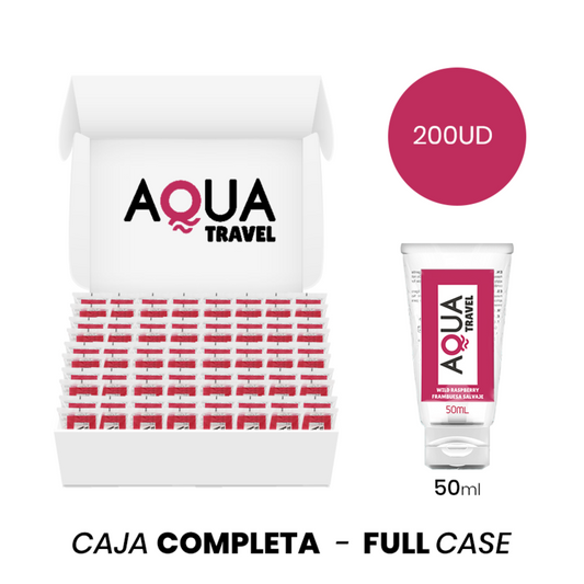 MOQ 200 - AQUA TRAVEL LUBRIFIANT À BASE D''EAU SAVEUR FRAMBOISE SAUVAGE - 50 ML
