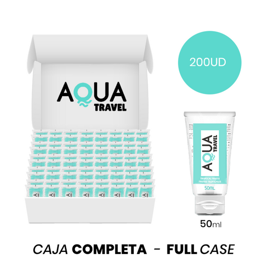 MOQ 200 - AQUA TRAVEL SAVEUR DE FRUITS TROPICAUX LUBRIFIANT A BASE D''EAU - 50 ML