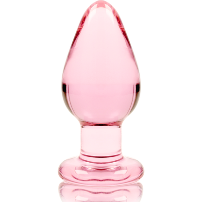 NEBULA SERIES BY IBIZA - PLUG ANAL MODÈLE 3 VERRE BOROSILICATE ROSE 11 CM -O- 5 CM