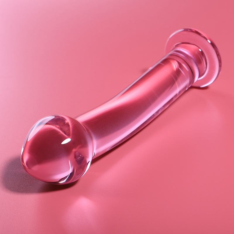 NEBULA SERIES BY IBIZA - MODÈLE 11 GODE EN VERRE BOROSILICATE ROSE 16 CM -O- 3 CM