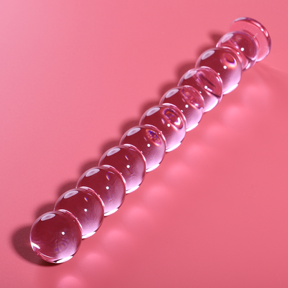 NEBULA SERIES BY IBIZA - MODÈLE 22 GODE EN VERRE BOROSILICATE ROSE 21.5 CM -O- 2.5 CM