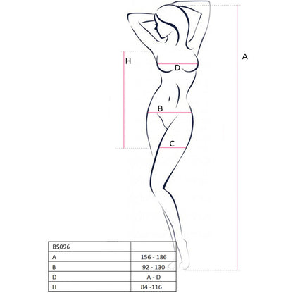 PASSION - BS096 BODYSTOCKING ROUGE TAILLE UNIQUE