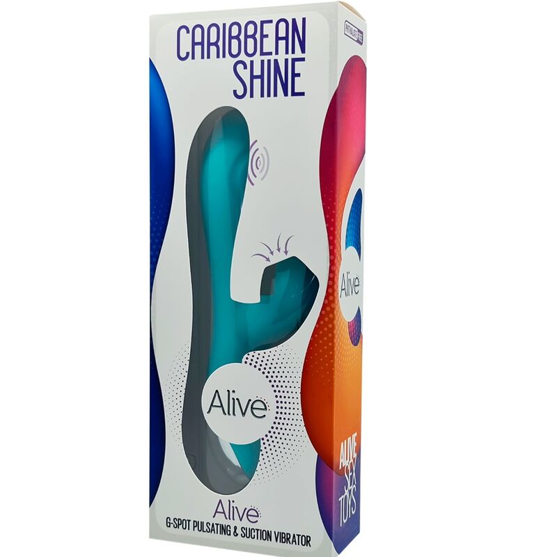 ALIVE - VIBRATEUR ET ASPIRATION CARIBBEAN SHINE BLEU
