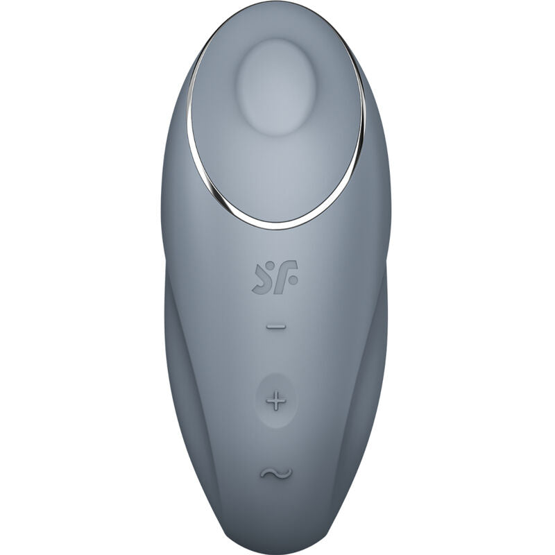 SATISFYER TESTER TAP & CLIMAX 1 VIBRATEUR LAY-ON GRIS (NOT FOR SALE)