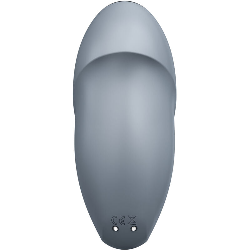 SATISFYER TESTER TAP & CLIMAX 1 VIBRATEUR LAY-ON GRIS (NOT FOR SALE)