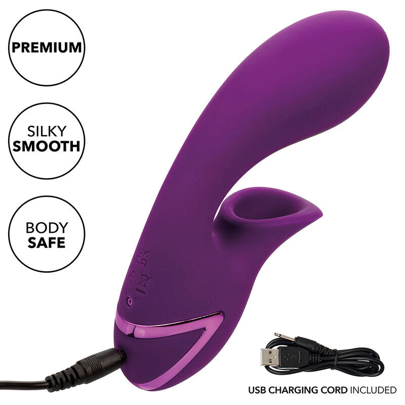 CALEXOTICS - STIMULATEUR ET VENTOUSE HEARTBREAKER DE HUNTINGTON BEACH VIOLET PAR CALIFORNIA DREAMING
