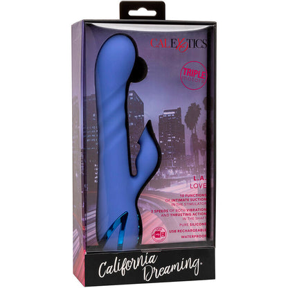 CALEXOTICS - LA LOVE VIBRATEUR & SUCCION BLEU PAR CALIFORNIA DREAMING