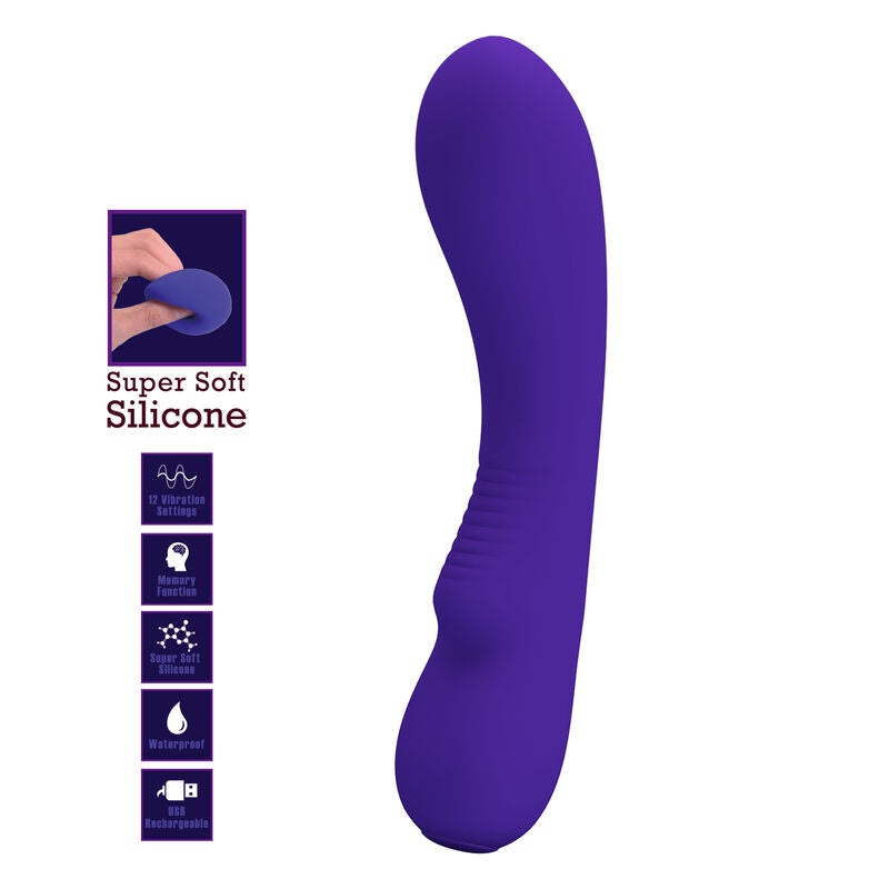PRETTY LOVE TESTER PRESCOTT VIBRATEUR RECHARGEABLE VIOLET (NOT FOR SALE)