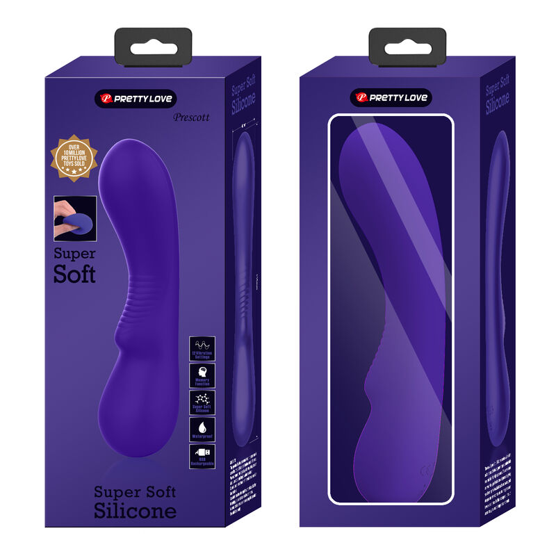 PRETTY LOVE TESTER PRESCOTT VIBRATEUR RECHARGEABLE VIOLET (NOT FOR SALE)
