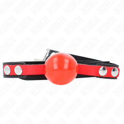KINK - BALLE TPE SOUPLE 4 CM GAG MODÈLE 4 60 x 2 CM RÉGLABLE 37-52 CM