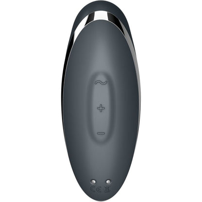 SATISFYER - TAP & CLIMAX 2 VIBRATEUR & STIMULATEUR GRIS
