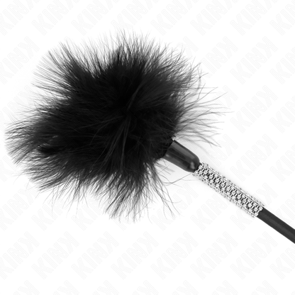 KINK - PLUMES CHACOUILLES AVEC MANCHE STRASS 50 CM