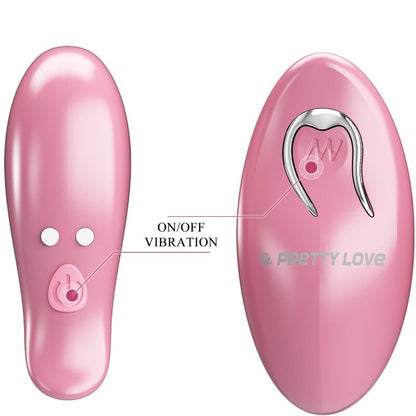 PRETTY LOVE - PINCES À TÉTONS CAILEY 10 VIBRATIONS TÉLÉCOMMANDE ROSE