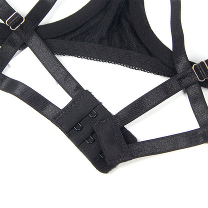 SUBBLIME - 955199 ENSEMBLE SOUTIEN-GORGE AVEC NŒUD NOIR RÉGLABLE S/M