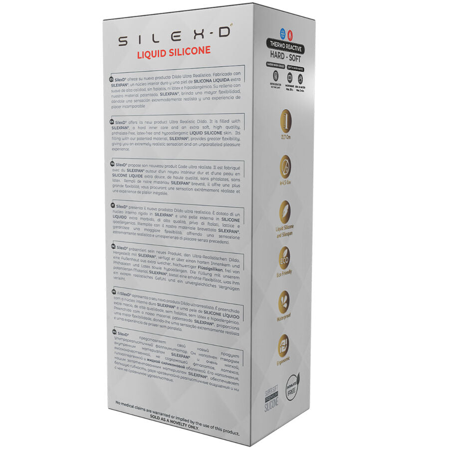 SILEXD - MODÈLE DE PÉNIS RÉALISTE 9 SILICONE LIQUIDE 22,8 CM
