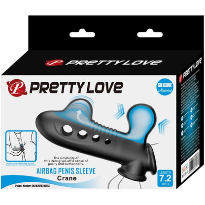 PRETTY LOVE TESTER CRANE PENIS COVER AVEC AIRBAG NOIR (NON À VENDRE)