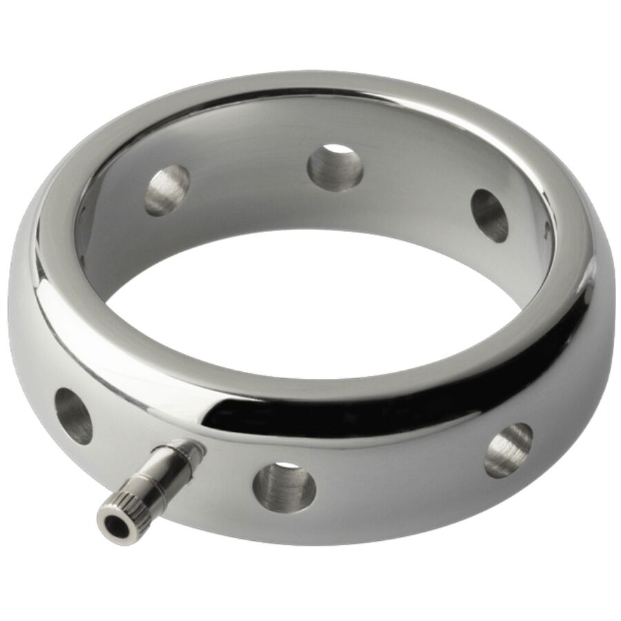 ELECTRASTIM - ANNEAU PÉNIS ÉLECTROMAGNÉTIQUE PRESTIGE EN MÉTAL 42 MM