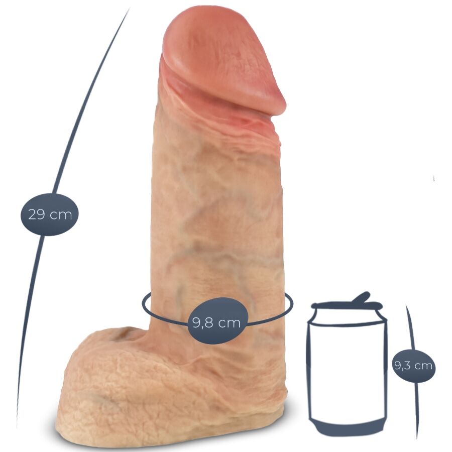 SILEXD - MODÈLE 1 PÉNIS RÉALISTE EN SILICONE XTREME PREMIUM 28 CM