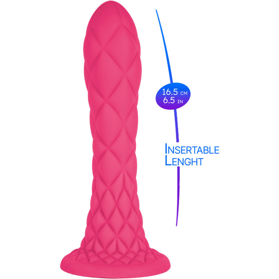 SILEXD - DREAMY DILDO FANTASY SILICONE LIQUIDE THERMOREACTIF FUCHSIA 18,5 CM