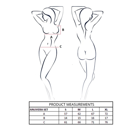 PASSION - ENSEMBLE SOUTIEN-GORGE + STRING ANUVERA NOIR L/XL