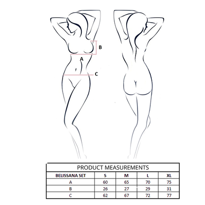 PASSION - ENSEMBLE SOUTIEN-GORGE + STRING BELISSANA NOIR L/XL