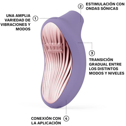 LELO - SONA 3 MASSEUR CLITORAL SONIQUE VIOLET DUSK