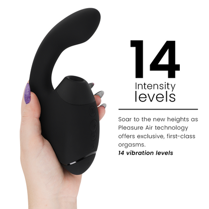 WOMANIZER - DUO NEXT STIMULATEUR CLITORIAL ET DE POINT G DOUBLE NOIR