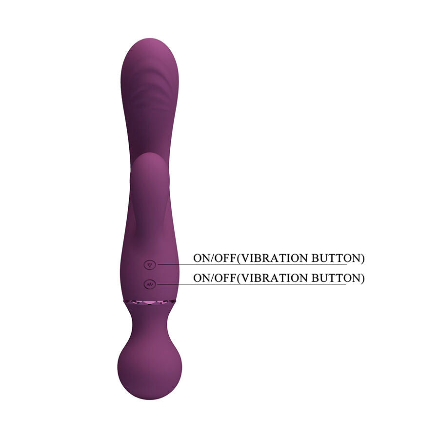 PRETTY LOVE - VIBRATEUR POINT G VIOLET POLYVALENT