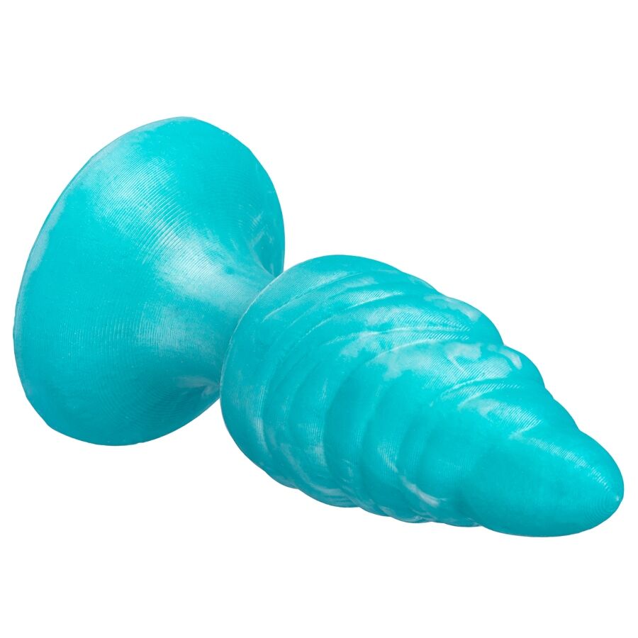 SILEXD - MELTY PLUG ANAL FANTASY SILICONE LIQUIDE THERMOREACTIVE BLEU CÉLESTE 9,2 CM