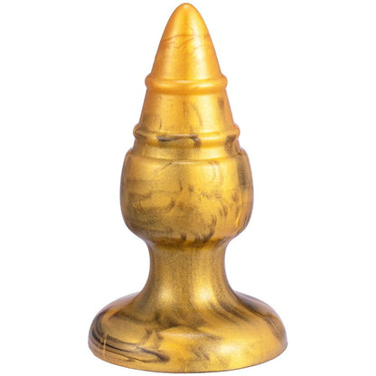 SILEXD - GOLDY PLUG ANAL FANTASY EN SILICONE LIQUIDE THERMORÉACTIF DORÉ 9,2 CM