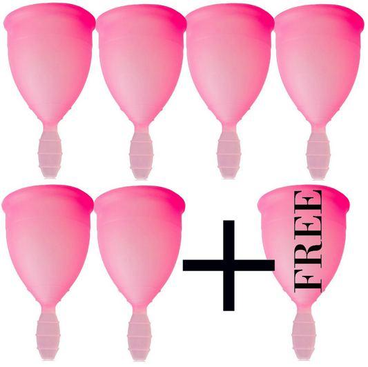 NINA KIKÍ - COUPE MENSTRUELLE ROSE TAILLE S 6 + 1 GRATUITE