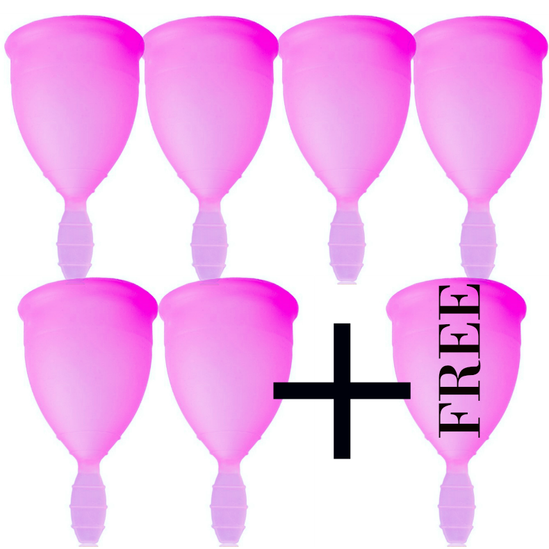 NINA KIKÍ - COUPE MENSTRUELLE VIOLET TAILLE L 6 + 1 GRATUITE