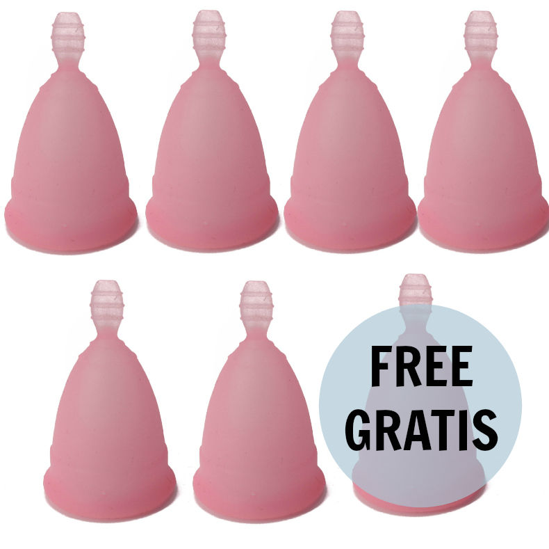 NINA KIKÍ - COUPE MENSTRUELLE ROSE TAILLE S 6 + 1 GRATUITE